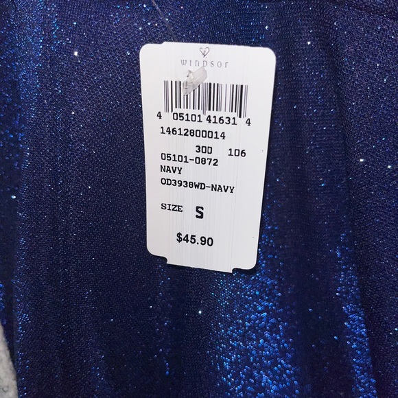 Blue glitter skater dress Windsor - Picture 4 of 5